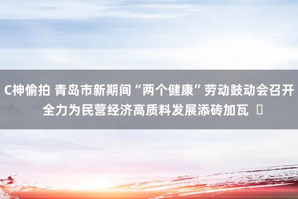 C神偷拍 青岛市新期间“两个健康”劳动鼓动会召开  全力为民营经济高质料发展添砖加瓦  ​