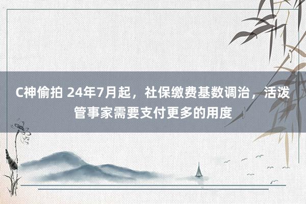 C神偷拍 24年7月起，社保缴费基数调治，活泼管事家需要支付更多的用度