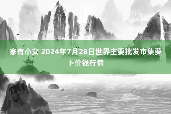 家有小女 2024年7月28日世界主要批发市集萝卜价钱行情