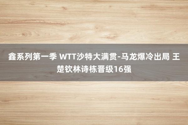 鑫系列第一季 WTT沙特大满贯-马龙爆冷出局 王楚钦林诗栋晋级16强