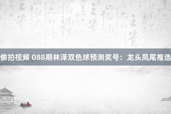 偷拍视频 088期林泽双色球预测奖号：龙头凤尾推选