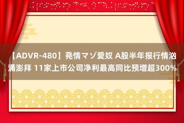 【ADVR-480】発情マゾ愛奴 A股半年报行情汹涌澎拜 11家上市公司净利最高同比预增超300%