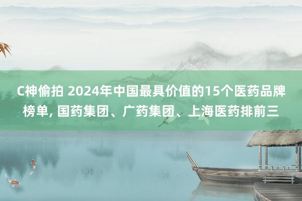 C神偷拍 2024年中国最具价值的15个医药品牌榜单, 国药集团、广药集团、上海医药排前三