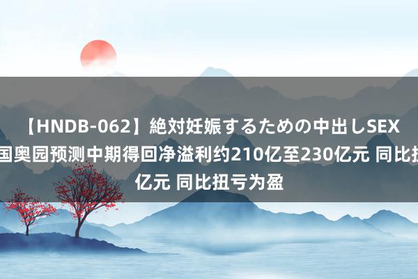 【HNDB-062】絶対妊娠するための中出しSEX！！ 中国奥园预测中期得回净溢利约210亿至230亿元 同比扭亏为盈