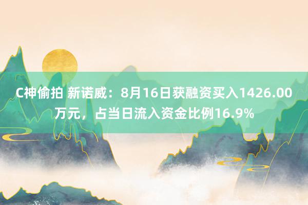 C神偷拍 新诺威：8月16日获融资买入1426.00万元，占当日流入资金比例16.9%