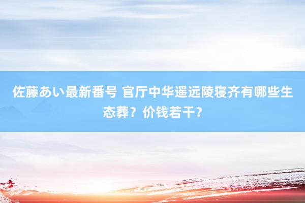 佐藤あい最新番号 官厅中华遥远陵寝齐有哪些生态葬？价钱若干？