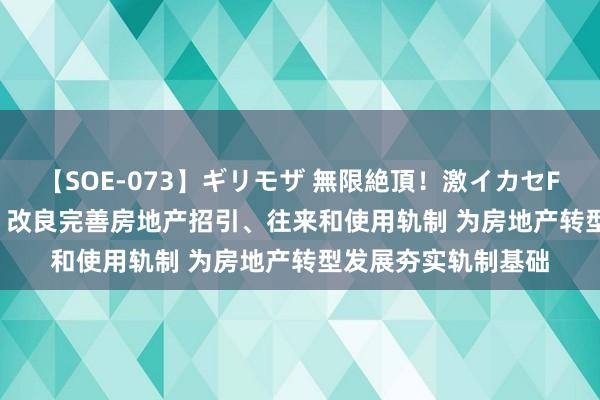 【SOE-073】ギリモザ 無限絶頂！激イカセFUCK Ami 住建部：改良完善房地产招引、往来和使用轨制 为房地产转型发展夯实轨制基础